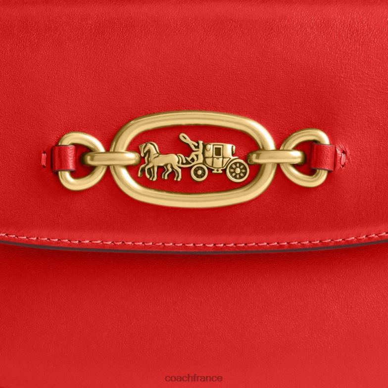 Coach femmes sac bandoulière harley b4/sport rouge HHR6J33