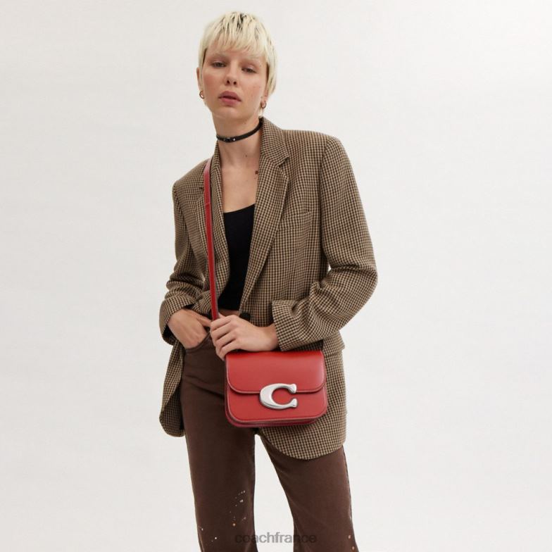 Coach femmes sac d'idole gauche/émail rouge HHR6J51