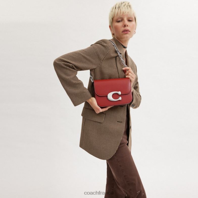 Coach femmes sac d'idole gauche/émail rouge HHR6J51