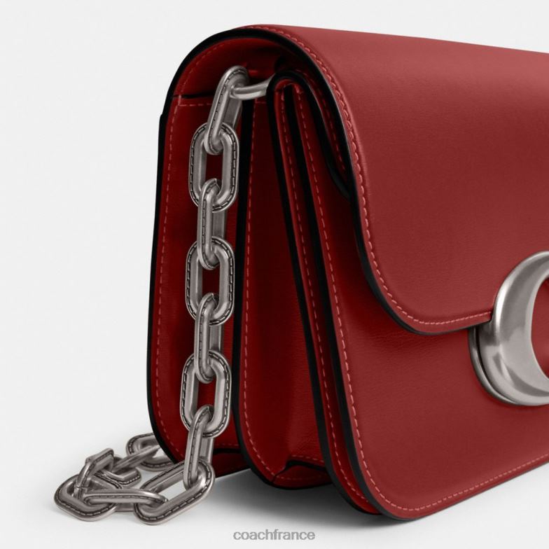 Coach femmes sac d'idole gauche/émail rouge HHR6J51