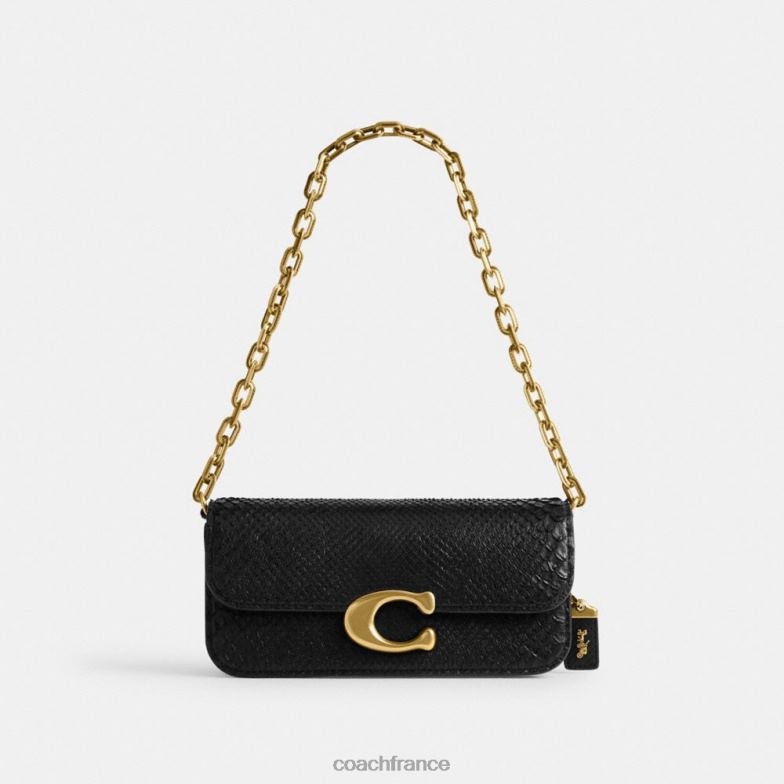 Coach femmes sac idole 23 en python b4/noir HHR6J43