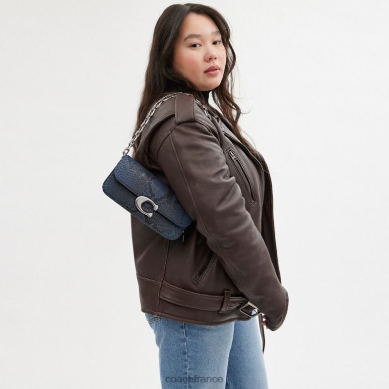 Coach femmes sac idole 23 en python gauche/denim HHR6J45