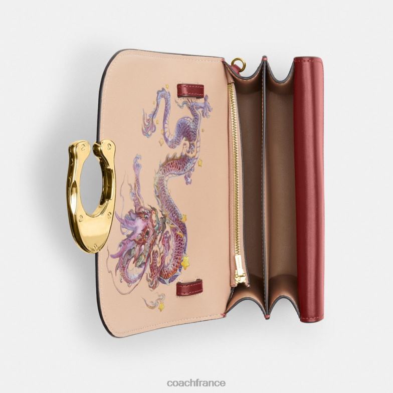 Coach femmes sac idole du nouvel an avec dragon re/rouge rubis HHR6J34