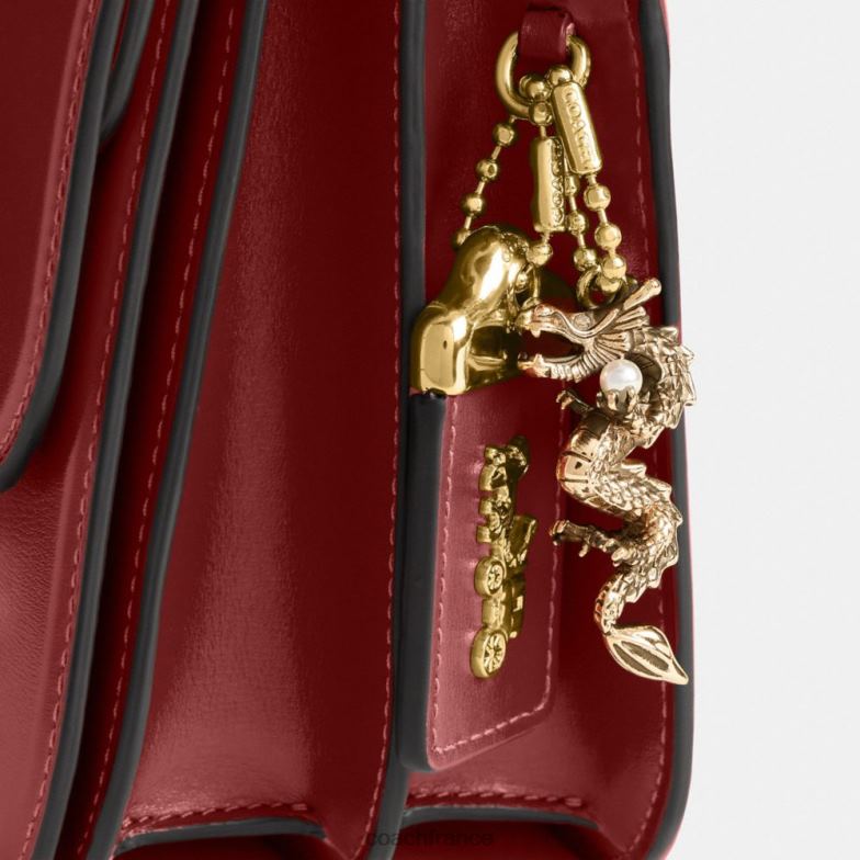 Coach femmes sac idole du nouvel an avec dragon re/rouge rubis HHR6J34