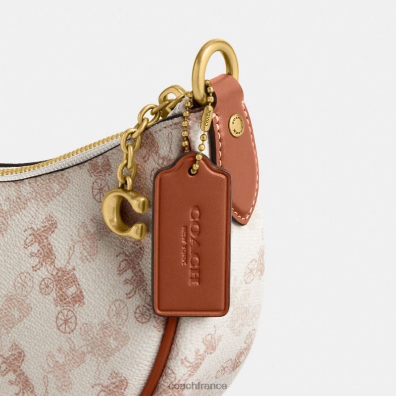 Coach femmes sac bandoulière mira avec imprimé chevaux et calèches b4/craie ambre bruni HHR6J55
