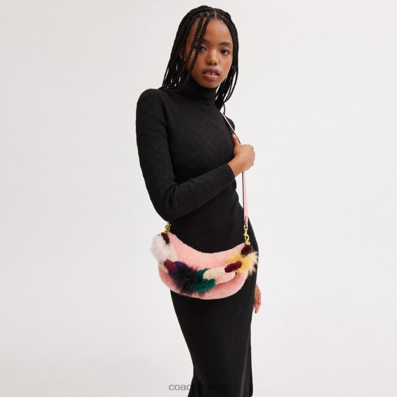 Coach femmes sac porté épaule mira b4/rose bonbon HHR6J59