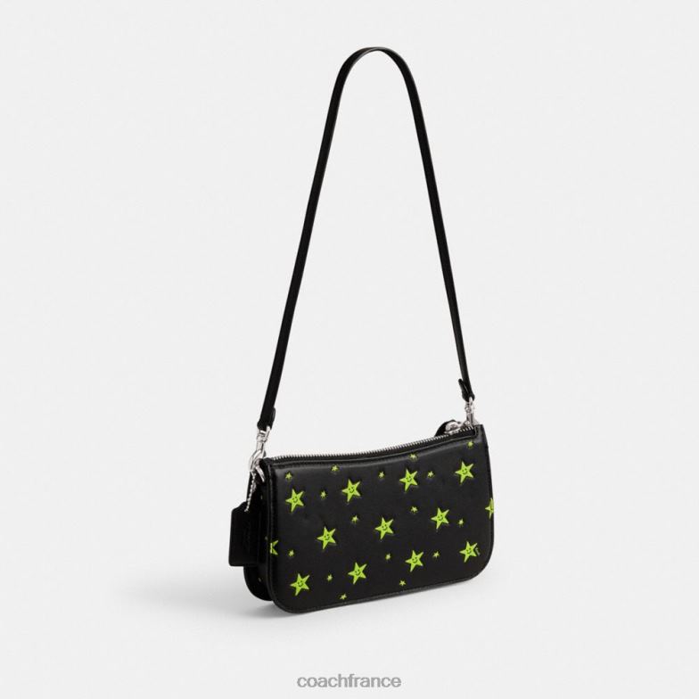 Coach femmes cosmic coach - penn, sac porté épaule avec imprimé étoiles gauche/noir multi HHR6J71