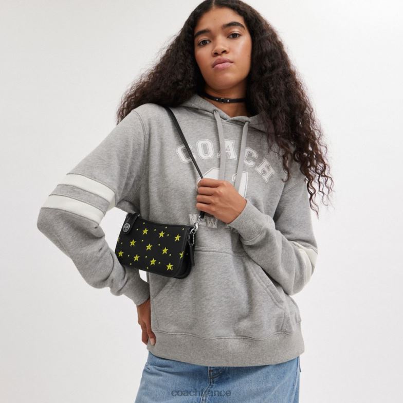 Coach femmes cosmic coach - penn, sac porté épaule avec imprimé étoiles gauche/noir multi HHR6J71