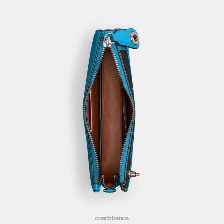 Coach femmes le sac à bandoulière lil nas x drop penn gauche/gauche/bunny flyer montero bleu HHR6J64