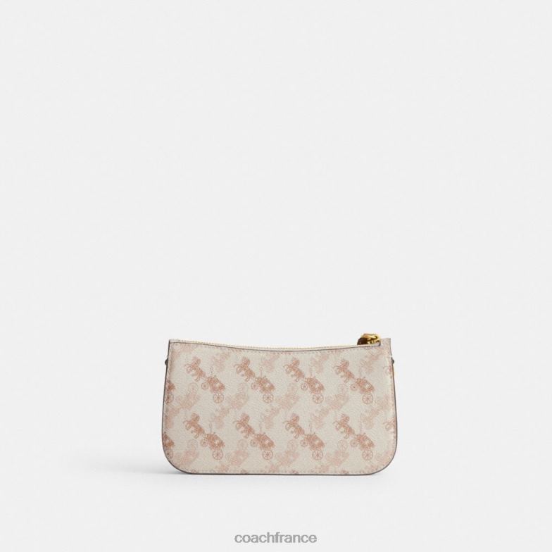 Coach femmes sac porté épaule Penn avec imprimé chevaux et calèches b4/craie ambre bruni HHR6J73