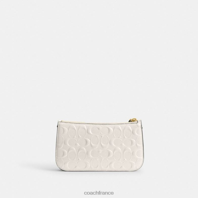 Coach femmes sac porté épaule Penn en cuir signature b4/craie HHR6J66