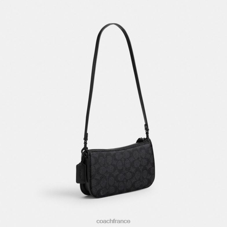 Coach femmes sac porté épaule Penn en toile exclusive mw/charbon/noir HHR6J65