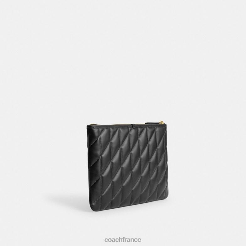Coach femmes pochette 28 avec matelassage d'oreiller b4/noir HHR6J308