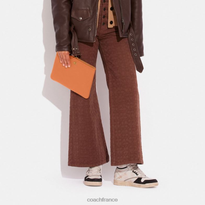 Coach femmes pochette 28 b4/orange délavé HHR6J317