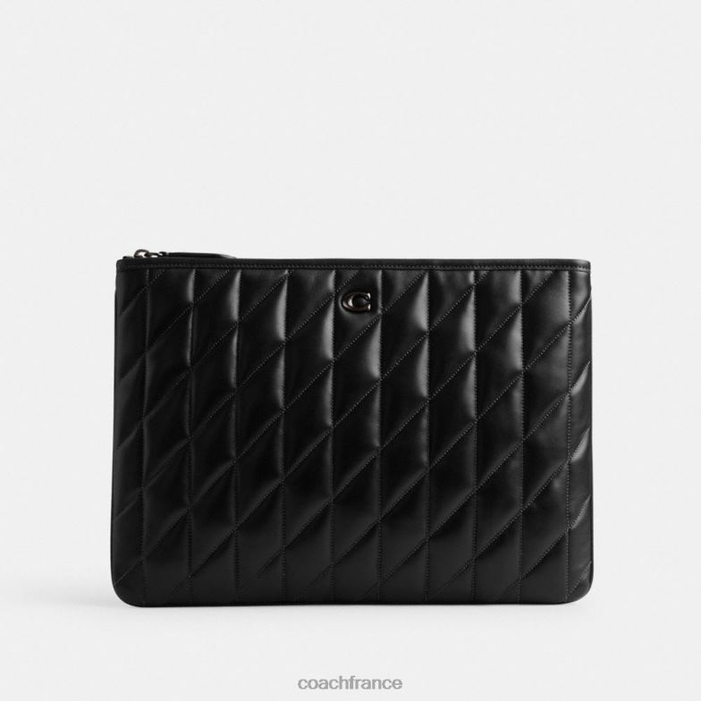 Coach femmes pochette 33 avec matelassage d'oreiller v5/noir HHR6J307