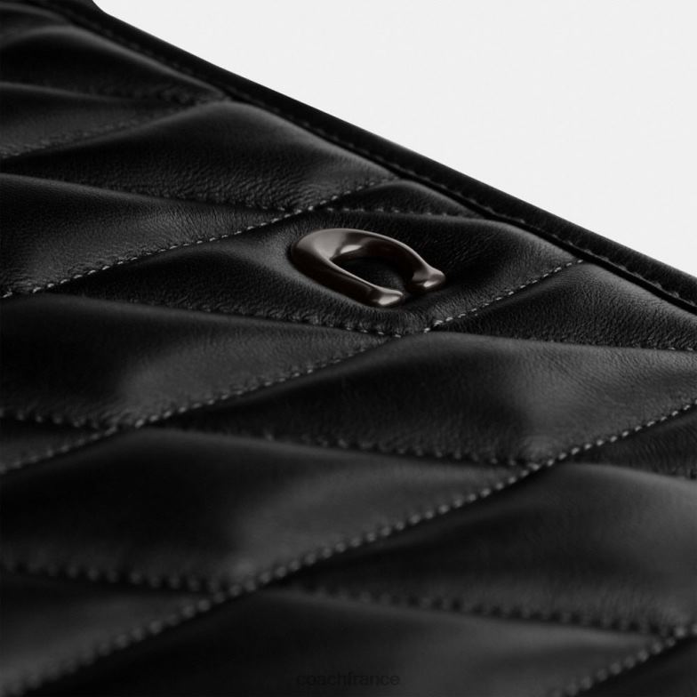 Coach femmes pochette 33 avec matelassage d'oreiller v5/noir HHR6J307