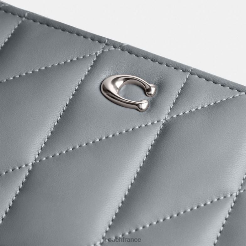 Coach femmes sac à bandoulière Kira avec coussin matelassé gauche/gris bleu HHR6J310