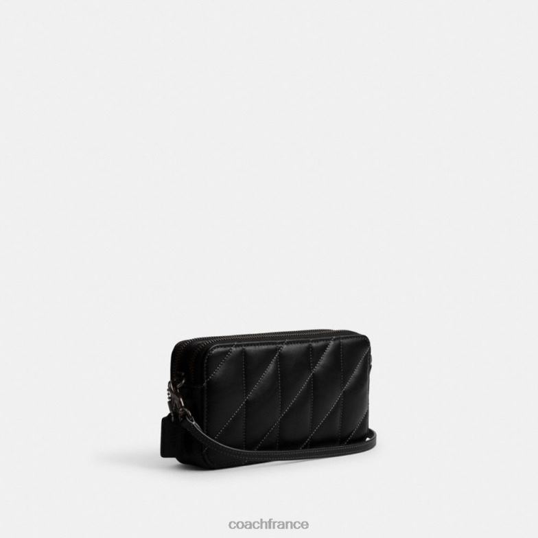 Coach femmes sac à bandoulière Kira avec coussin matelassé v5/noir HHR6J311