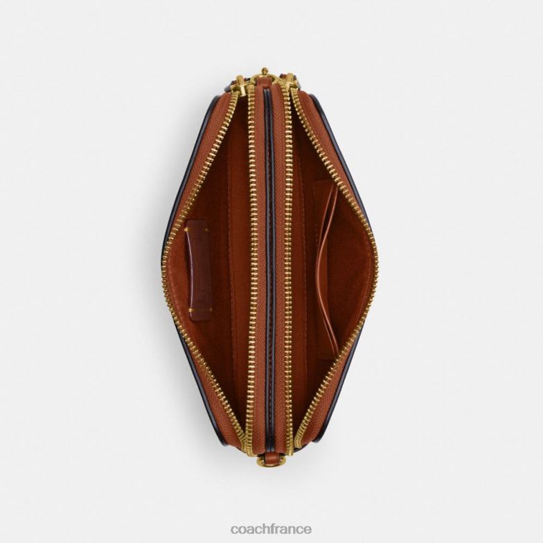 Coach femmes sac à bandoulière Kira en jacquard micro signature b4/cacao bruni amb HHR6J306