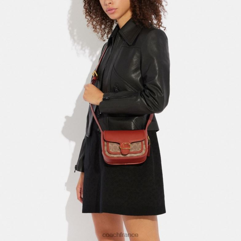 Coach femmes Tabby Messenger 19 en toile exclusive b4/bronze rouille HHR6J116