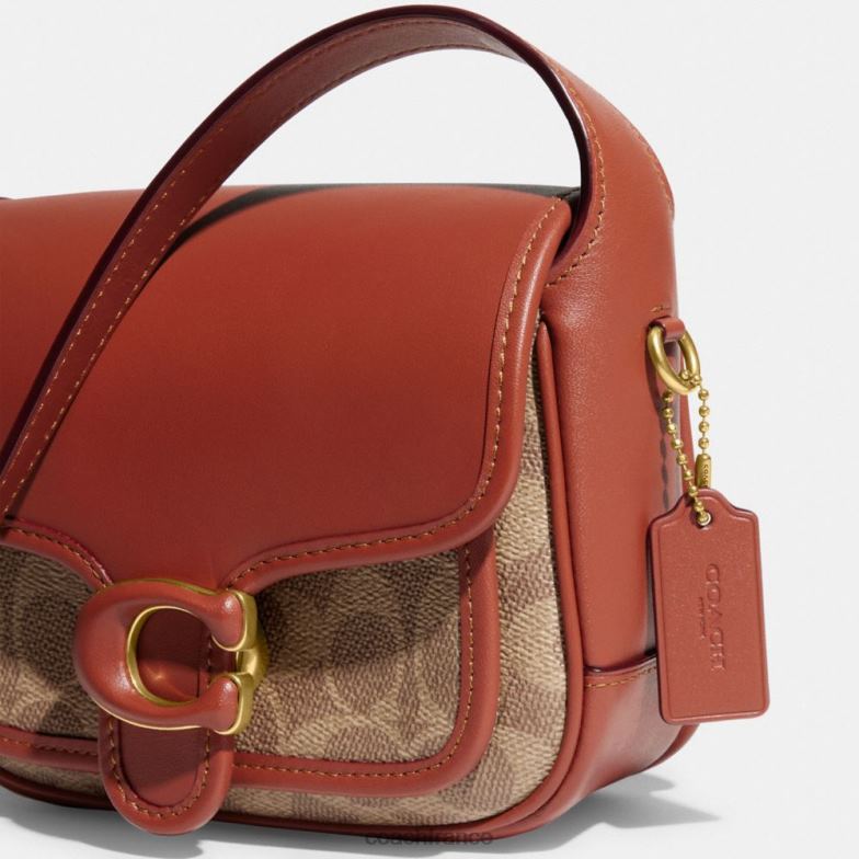 Coach femmes Tabby Messenger 19 en toile exclusive b4/bronze rouille HHR6J116