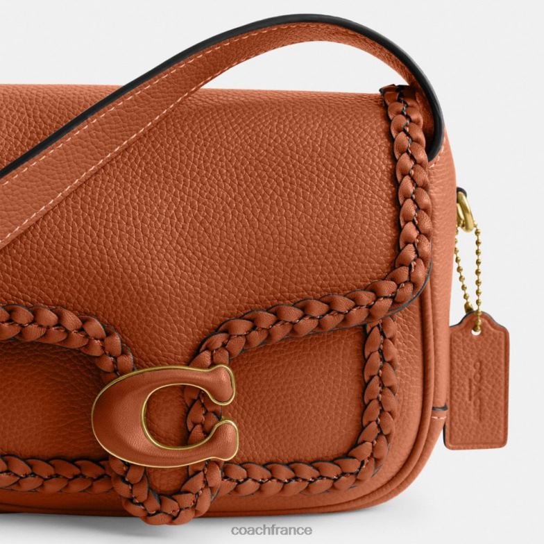 Coach femmes messager tabby 19 avec tresse b4/ambre bruni HHR6J125