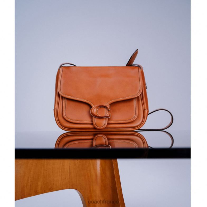 Coach femmes messager tigré 19 gauche/ambre bruni HHR6J159