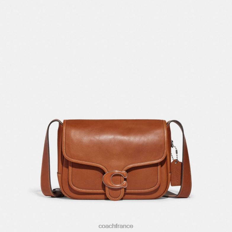Coach femmes messager tigré gauche/ambre bruni HHR6J133