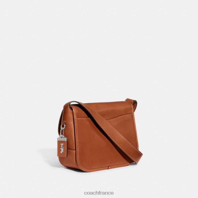 Coach femmes messager tigré gauche/ambre bruni HHR6J133