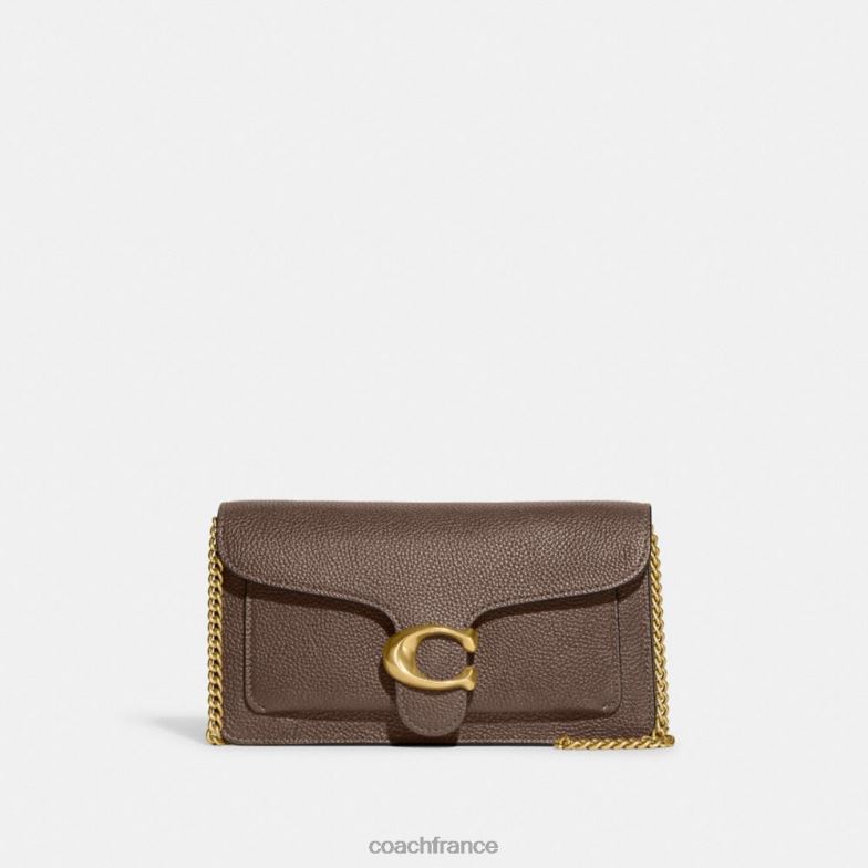 Coach femmes pochette à chaîne tabby b4/pierre foncée HHR6J157
