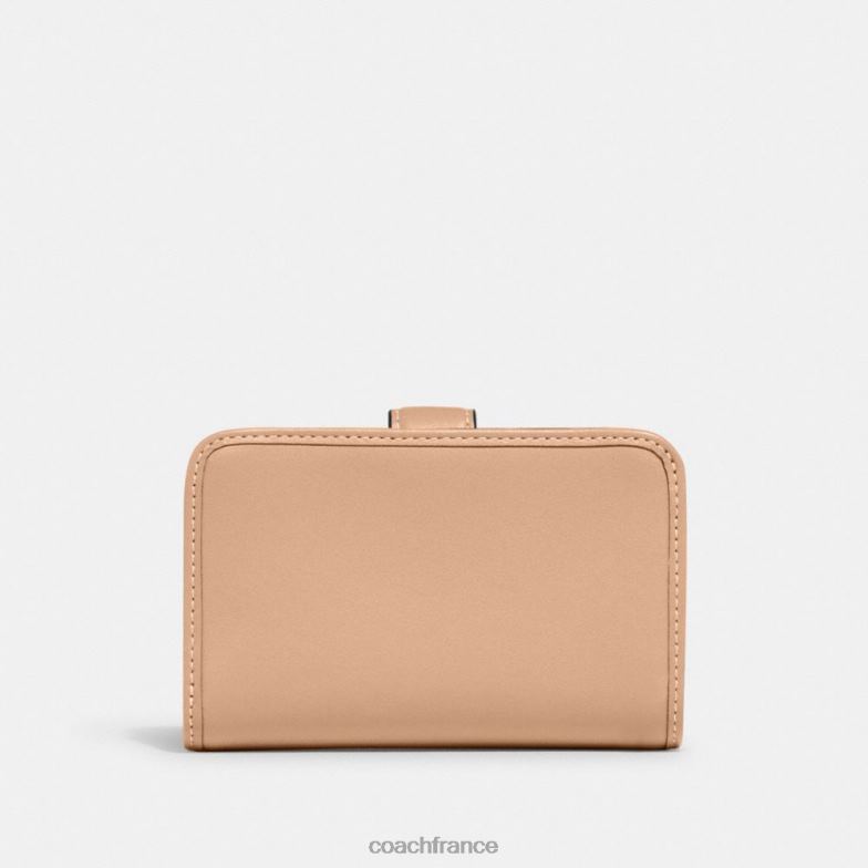 Coach femmes portefeuille moyen tabby gauche/buff HHR6J109