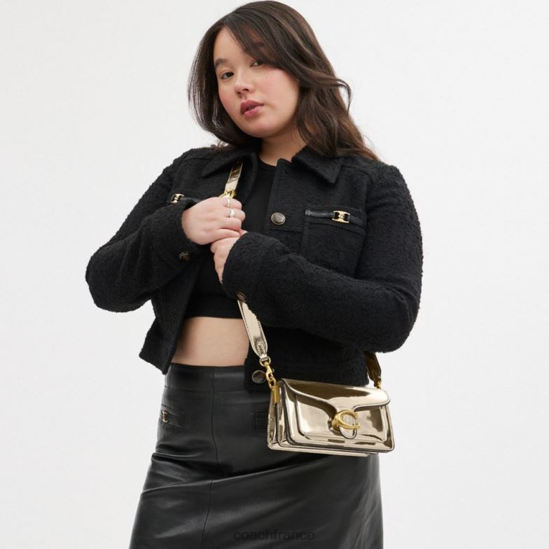 Coach femmes sac bandoulière tabby 20 en argent métallisé b4/or HHR6J108