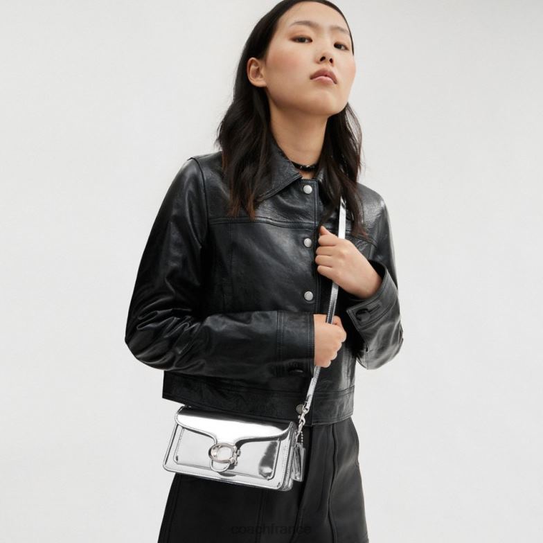 Coach femmes sac bandoulière tabby 20 en argent métallisé gauche/argent HHR6J142