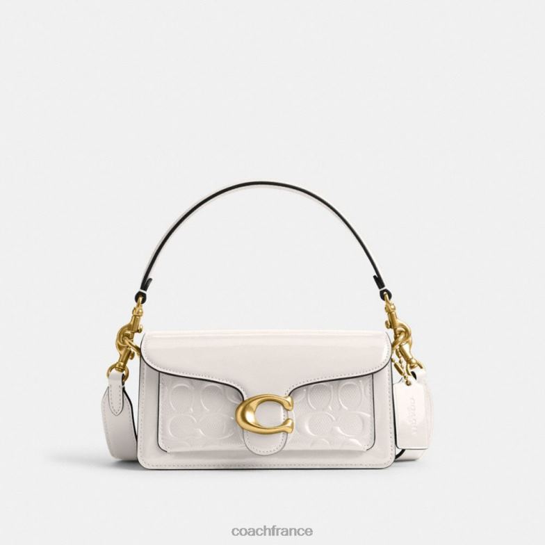 Coach femmes sac bandoulière tabby 20 en cuir signature b4/craie HHR6J104