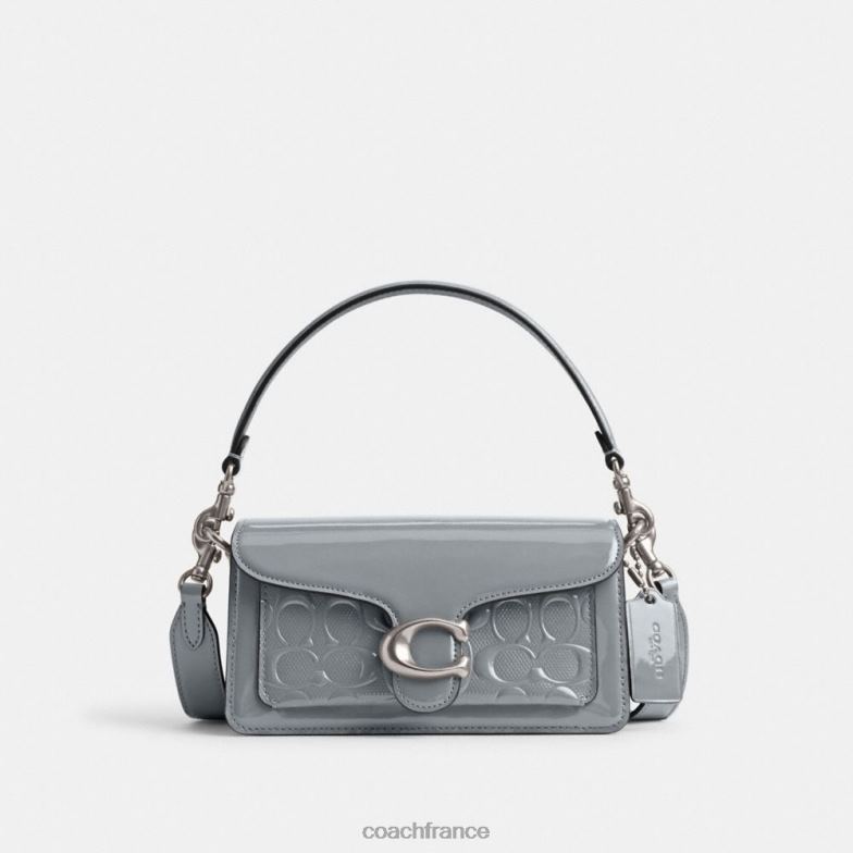 Coach femmes sac bandoulière tabby 20 en cuir signature gauche/gris bleu HHR6J105