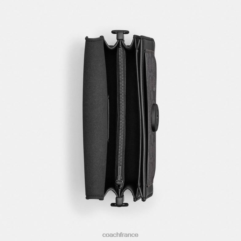 Coach femmes sac bandoulière tabby 20 en toile signature mw/charbon/noir HHR6J101