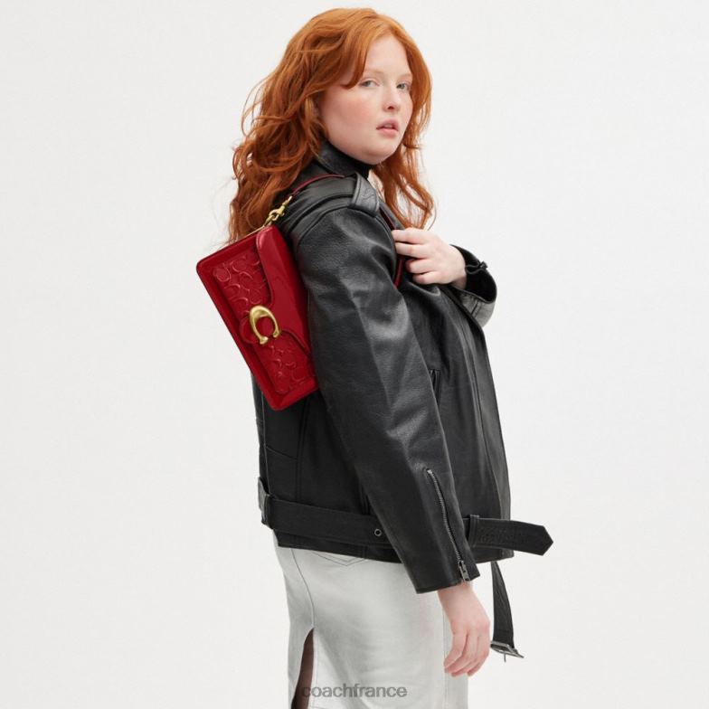 Coach femmes sac bandoulière tabby 26 en cuir signature b4/rouge HHR6J144