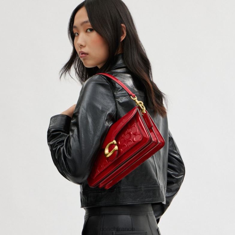 Coach femmes sac bandoulière tabby 26 en cuir signature b4/rouge HHR6J144