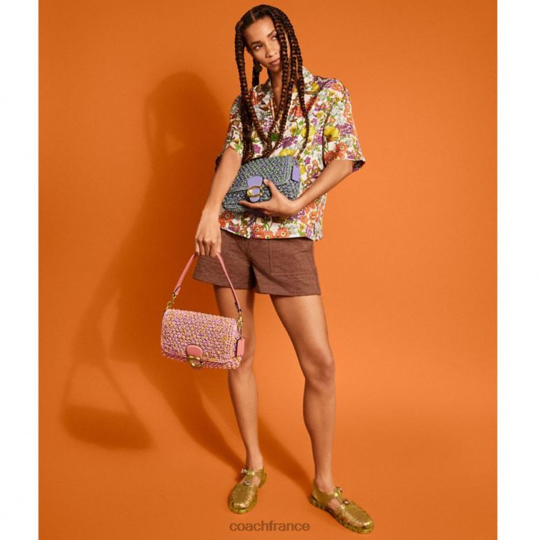 Coach femmes sac à bandoulière tabby doux b4/violet clair/vert tendre HHR6J135