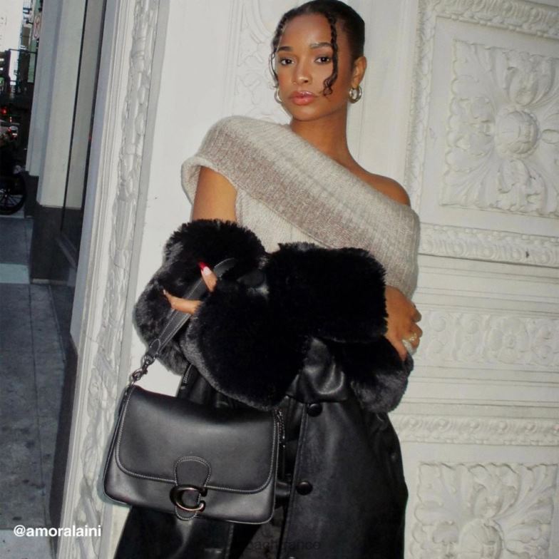 Coach femmes sac à bandoulière tabby doux v5/noir HHR6J103