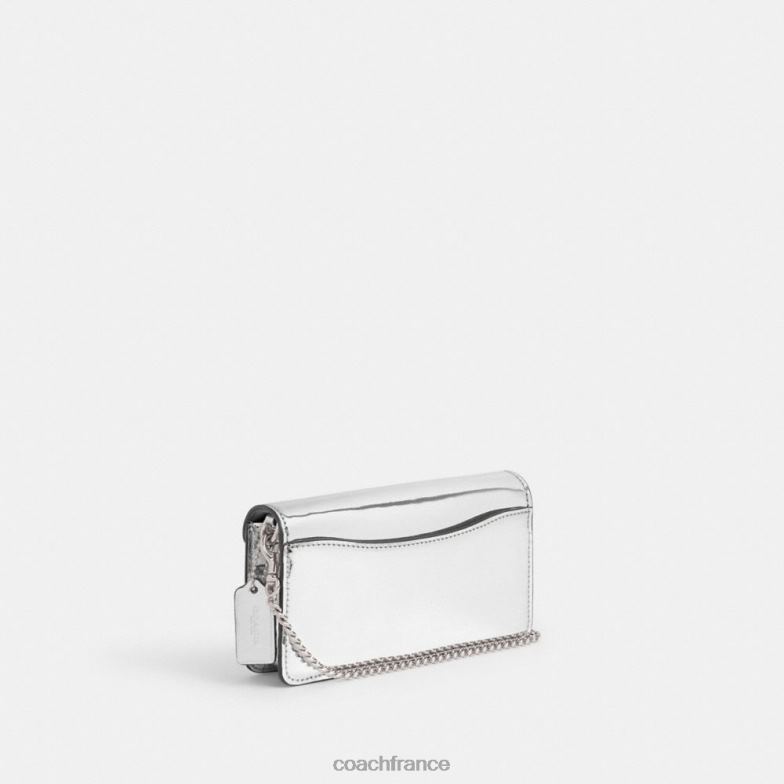 Coach femmes sac à bandoulière tabby en argent métallisé gauche/argent HHR6J148