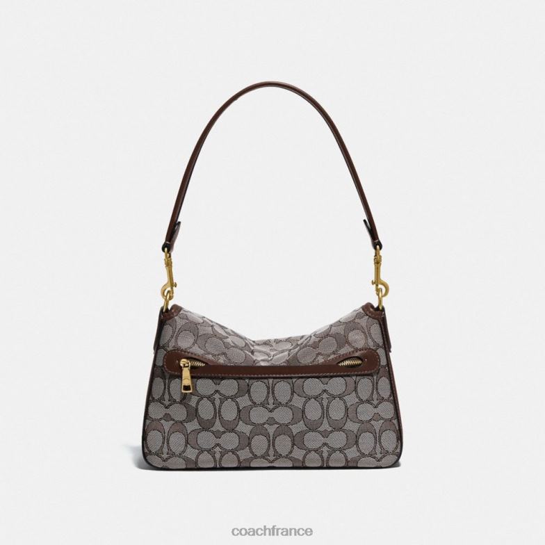 Coach femmes sac porté épaule soft tabby en jacquard signature b4/chêne érable HHR6J118