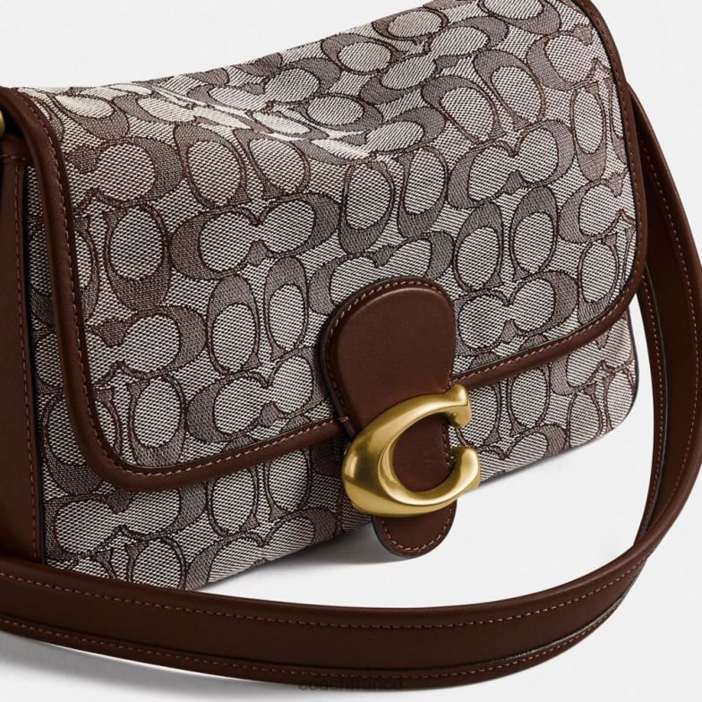 Coach femmes sac porté épaule soft tabby en jacquard signature b4/chêne érable HHR6J118
