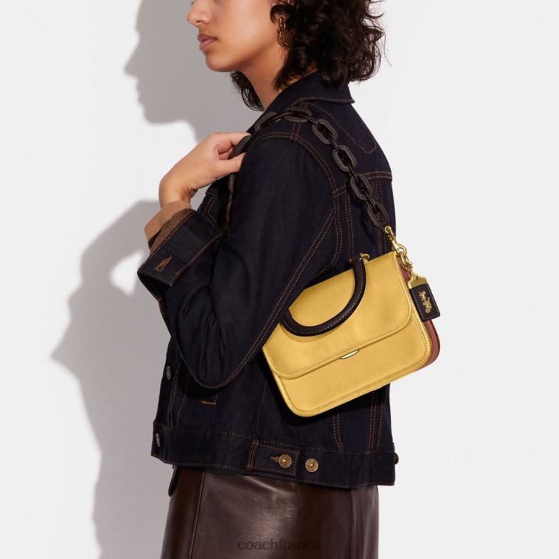 Coach femmes poignée supérieure Rogue en color block b4/foin multi HHR6J88