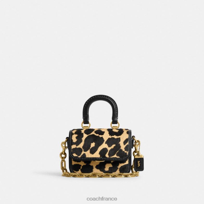 Coach femmes poignée supérieure rogue 12 avec imprimé léopard b4/léopard HHR6J93