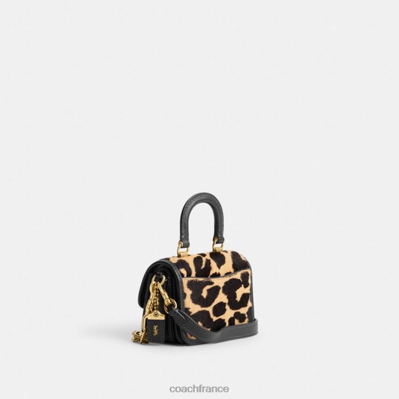 Coach femmes poignée supérieure rogue 12 avec imprimé léopard b4/léopard HHR6J93