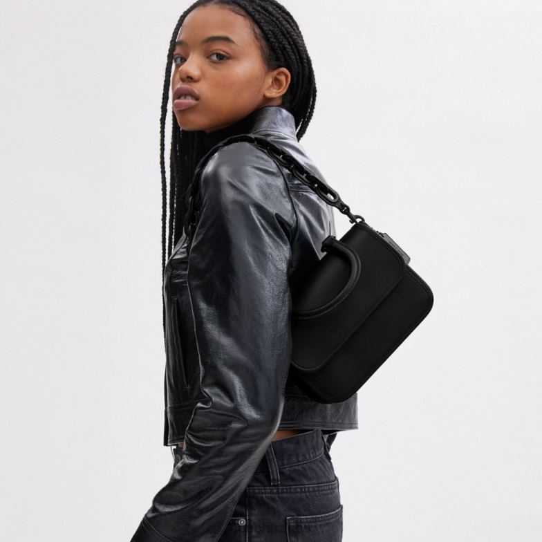 Coach femmes poignée supérieure voyou mw/noir HHR6J75