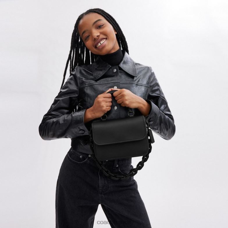 Coach femmes poignée supérieure voyou mw/noir HHR6J75