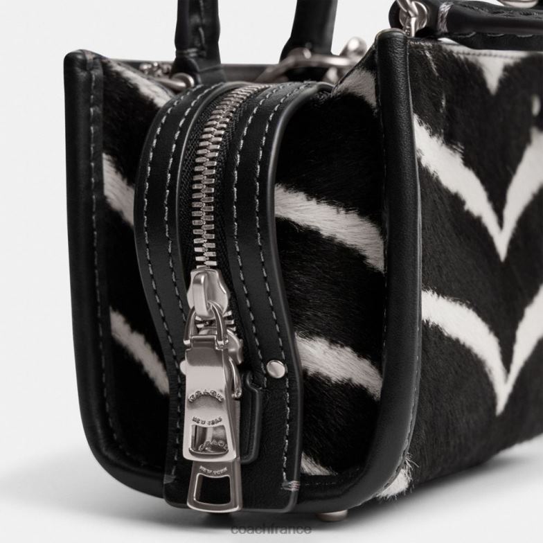 Coach femmes rogue 12 avec imprimé zèbre gauche/zèbre HHR6J92