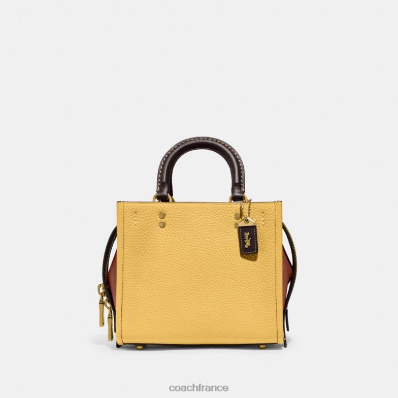 Coach femmes rogue 20 en cuir régénérateur color block b4/foin multi HHR6J81
